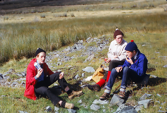 Lunch at 2000 feet. Sleddale Sept 66
