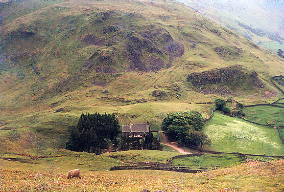 Martindale climbers' church from Hallin Fell July 66