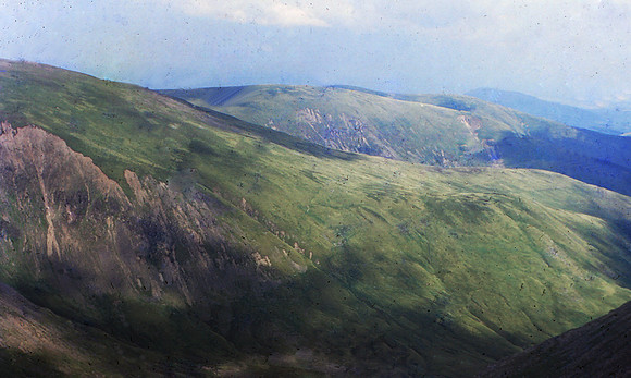 Slopes of Whiteside from Helvellyn Summit Aug 65