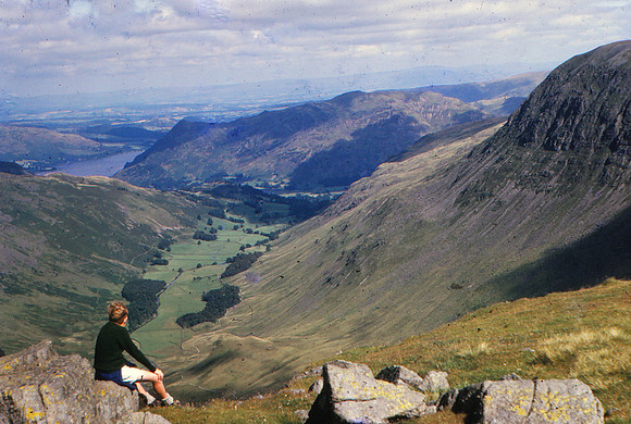 Ullswater & Sunday Crags from Dolly Wagon Pike Aug 64