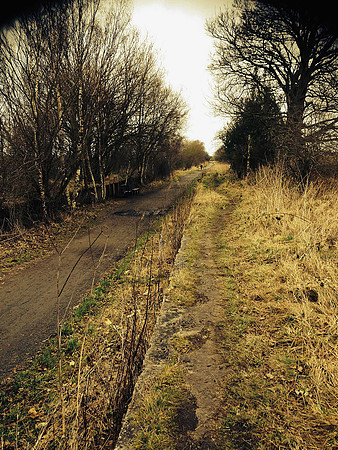 The old platform at Hurworthburn Reservoir